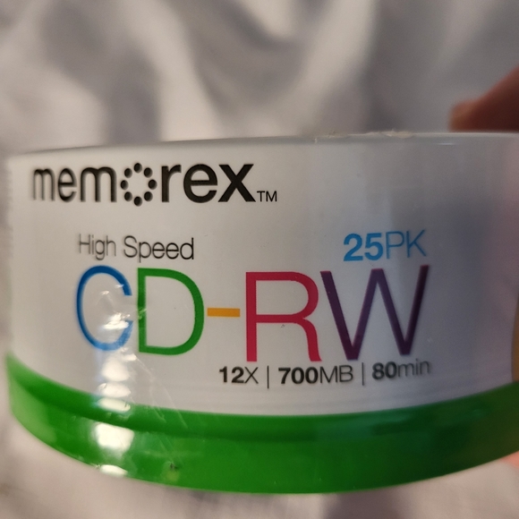 Memorex 25PK Spindle High Speed CD-RW 12X 700MB 80min Rewritable NEW - Picture 2 of 7